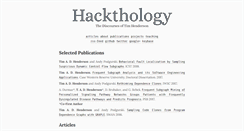 Desktop Screenshot of hackthology.com